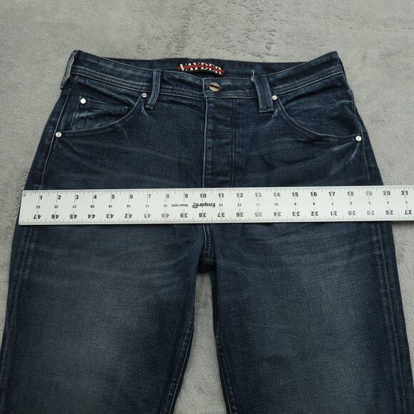 Vayder Jeans Mens Size 32x32 Blue Dante Tapered Stretch Denim Button Fly - Picture 15 of 16